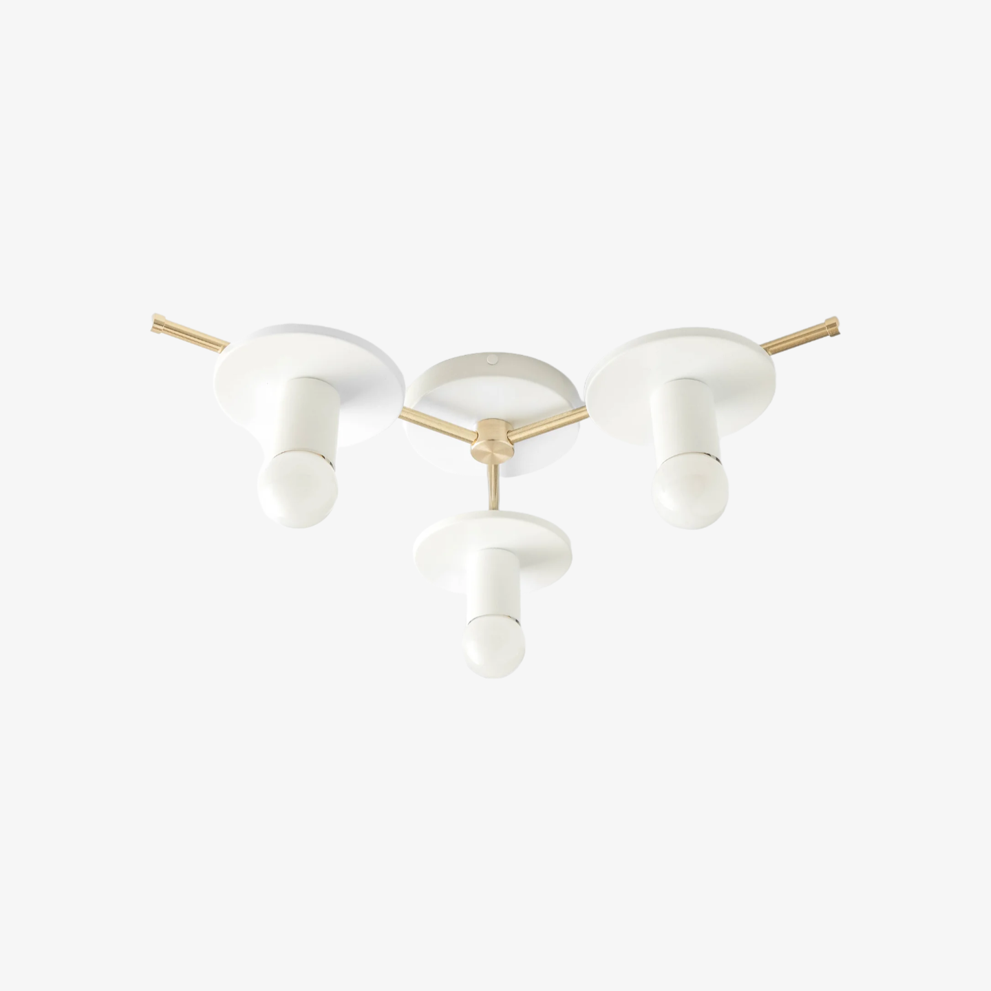 Radiro Globe Colorful Minimalist 3-Bulb Ceiling Light – Contemporary Flush Mount Fixture
