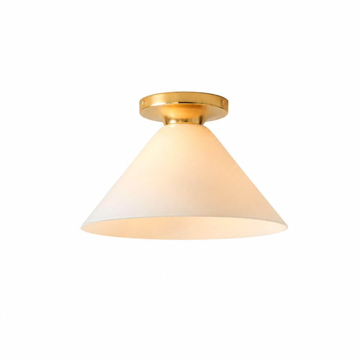 Conica Cone Flush Mount – Glass Ceiling Light for Modern Spaces