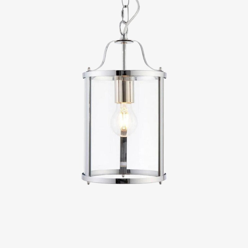 Aveline Clear Glass Metal Pendant Lamp