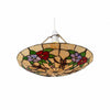 TF Butterfly Pendant Lamp - Decorative Stained Glass Pendant Light for Bedroom or Entryway