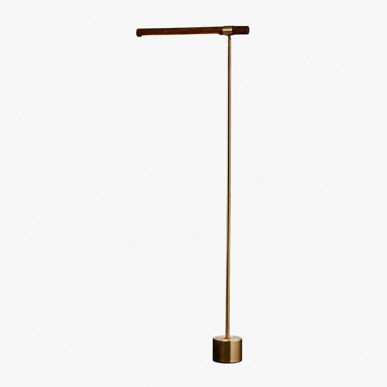 Moss Energy-Efficient Linear Wood LED Floor Lamp – Adjustable Swivel Design
