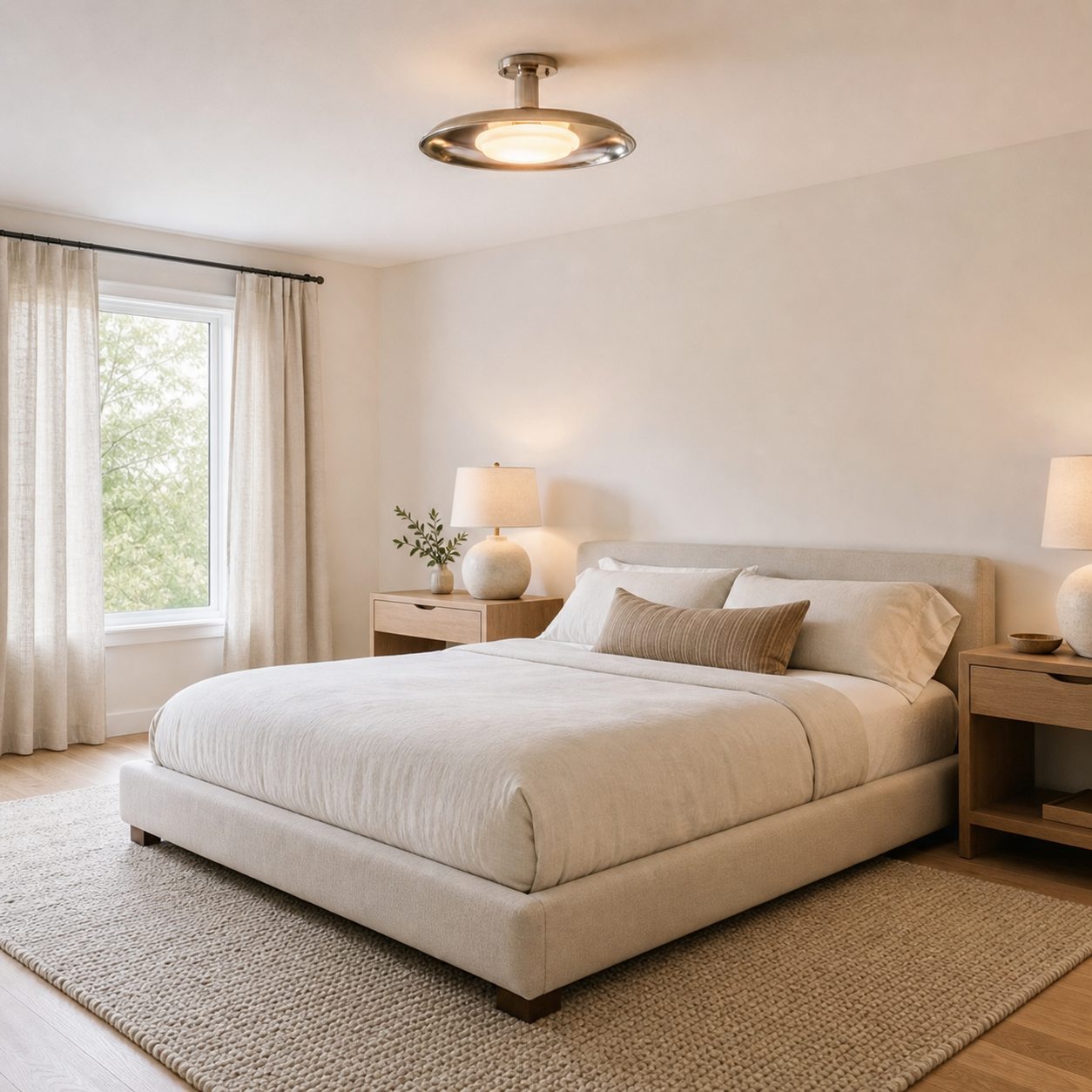 Pot-Lid Style Flat-Panel Ceiling Light