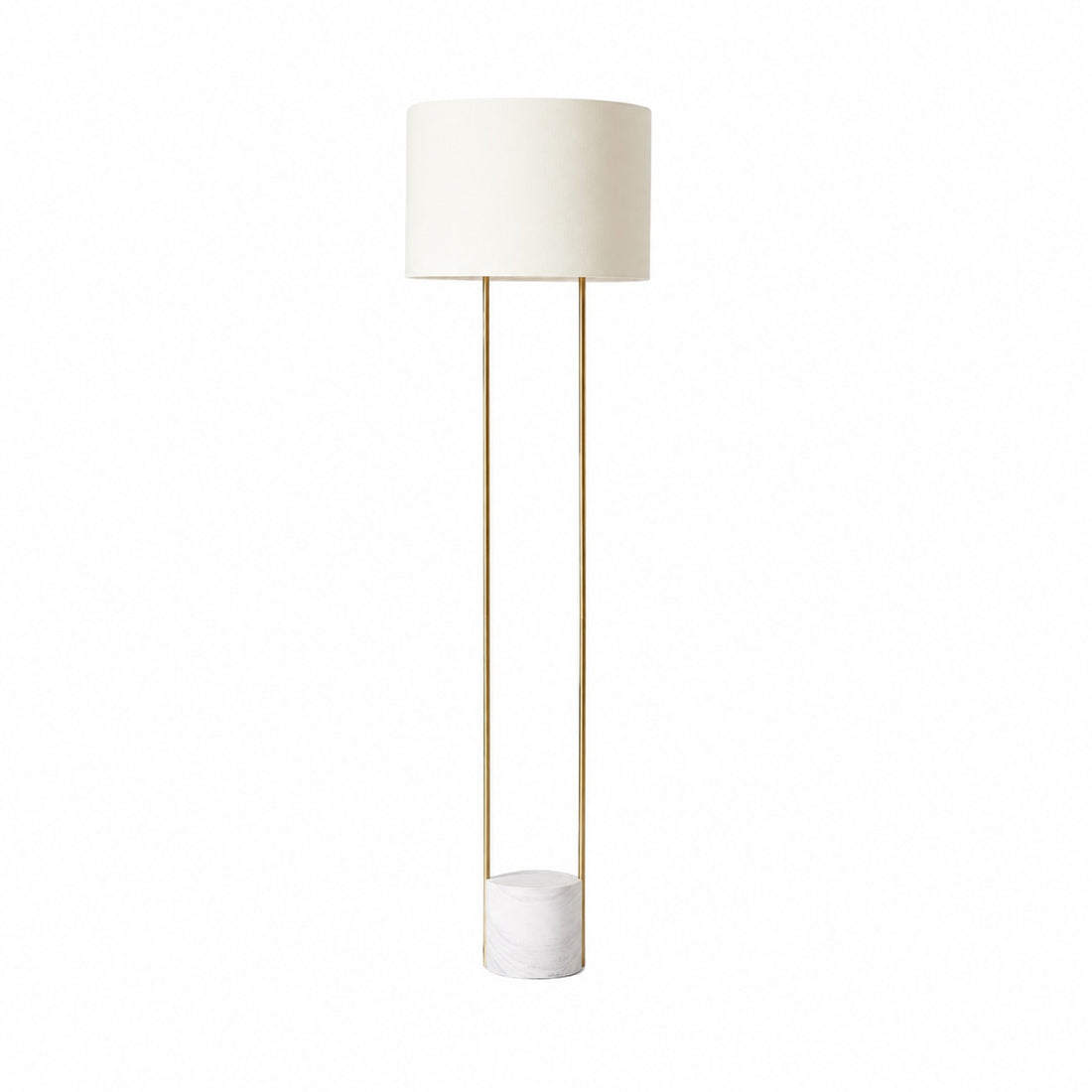 Luma Minimalist Industrial Table Lamp and Floor Lamp – Metal Frame with Soft Fabric Shade for Home and Office