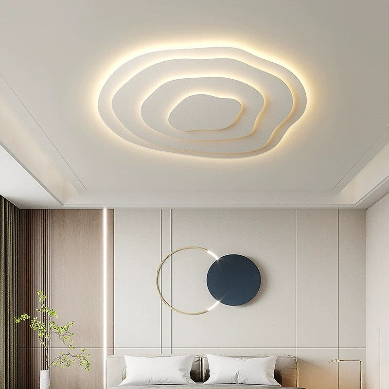 Aeris Mimir Wave-Form Acrylic Ceiling Light Modern Minimalist Surface Mount Lamp Living Room & Bedroom