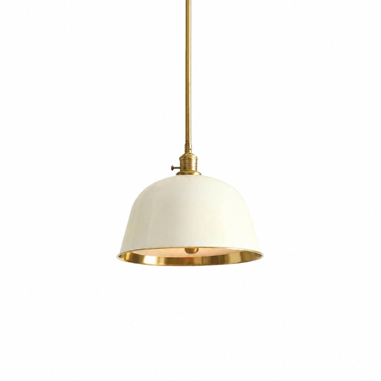 Forvara Classic Bell Pendant Light Industrial Pole Pendant Fixture for Dining Room