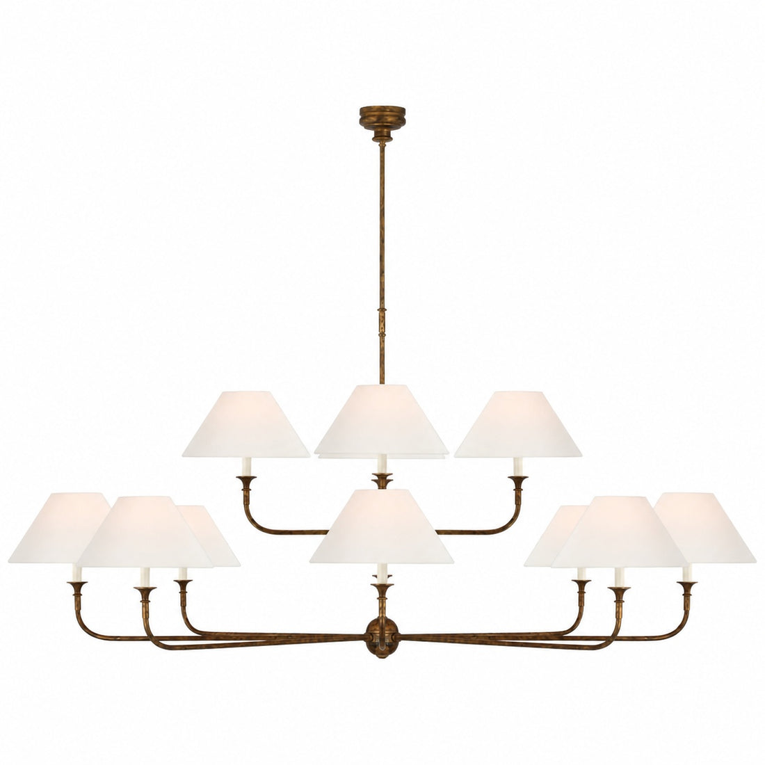 Piaf Grande Modern Industrial Metal Chandelier
