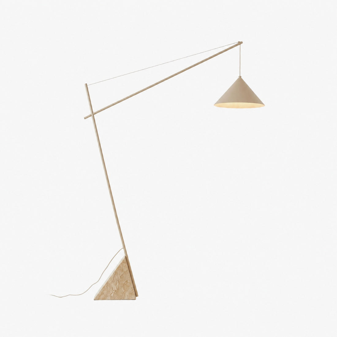 Grande Travertine Floor Lamp