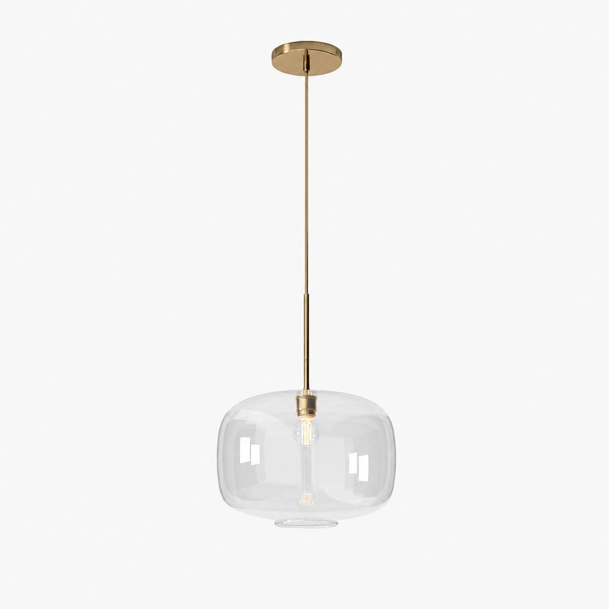 Lumivelle Pebble Pendant Light - Adjustable Glass Shade - Modern Lighting