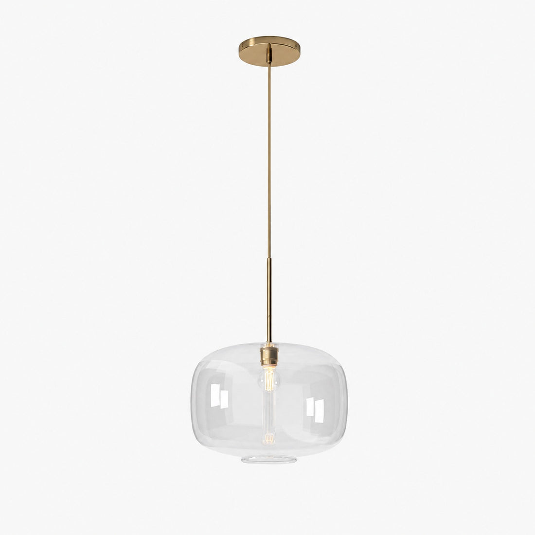 Lumivelle Pebble Pendant Light - Adjustable Glass Shade - Modern Lighting