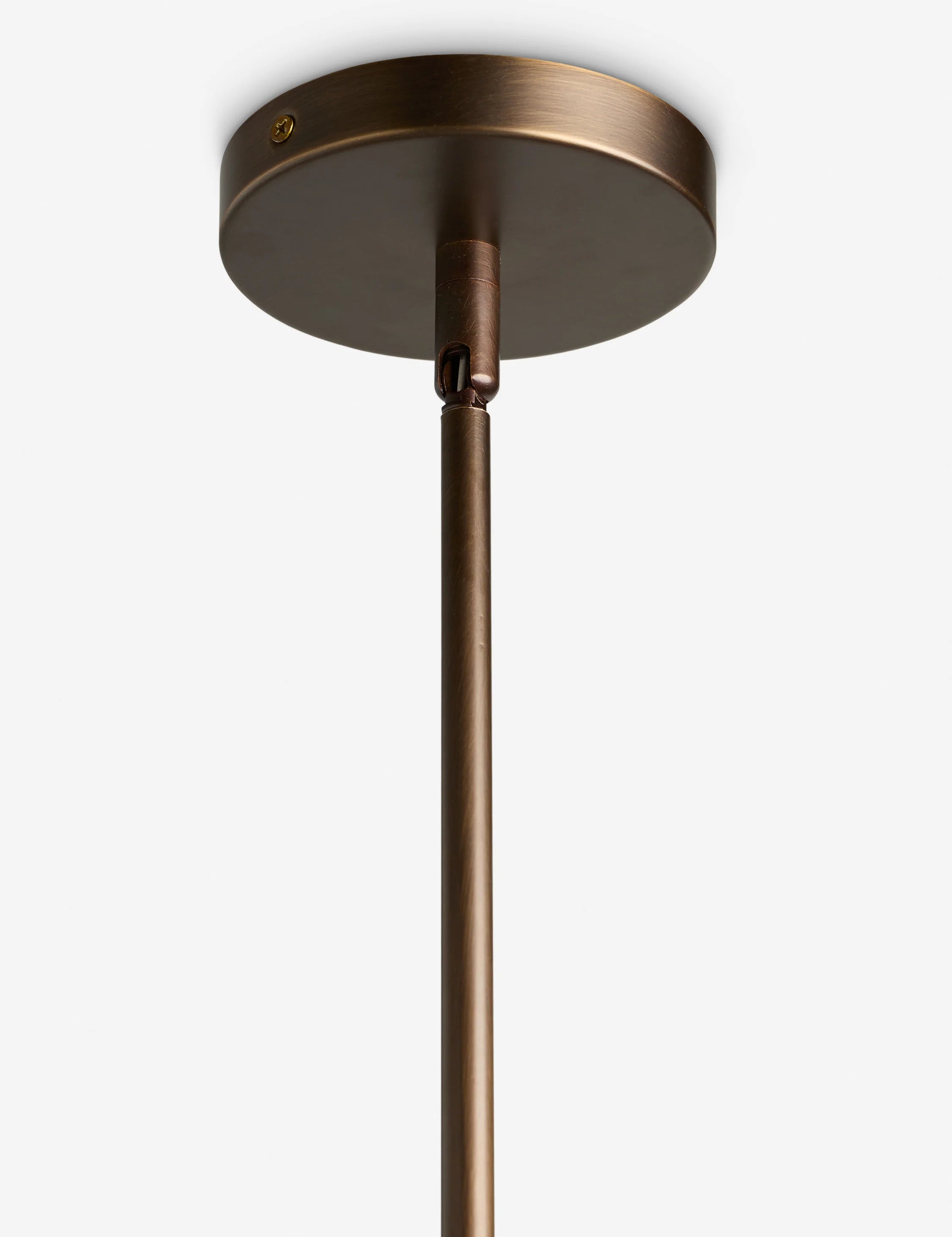 Bellina Radner Pendant Light – Colored Glass Shade with Brass Detail for Modern Spaces