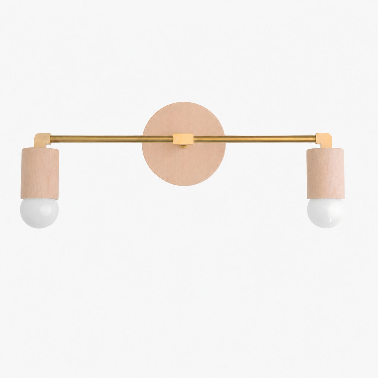 Mobilux Line Wood and Vanity Light - Bohemian Bathroom Lighting Fixture