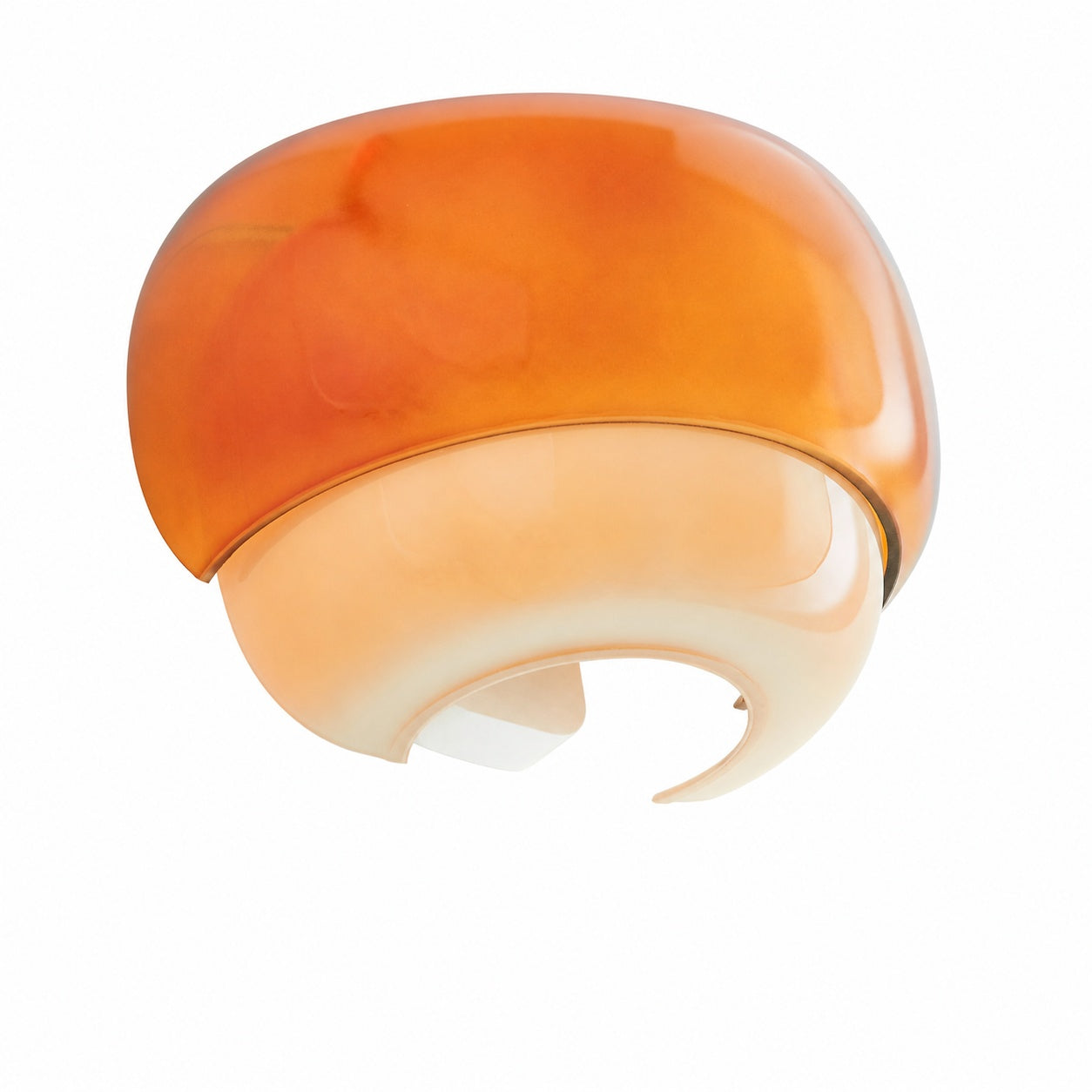 Clinco Colored Modern Vintage Glass Wall Lamp - Soft Mushroom Glow