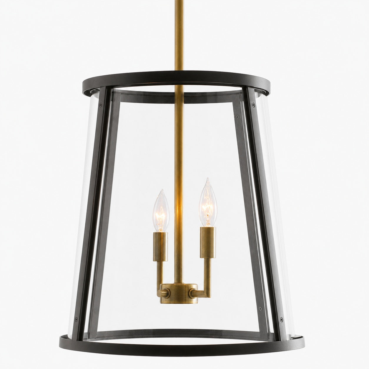 Ferrix Modern Outdoor Lantern Iron Pendant Lamp - Industial Glass Lighting Design