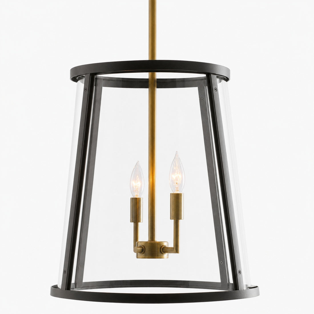 Ferrix Modern Outdoor Lantern Iron Pendant Lamp - Industial Glass Lighting Design