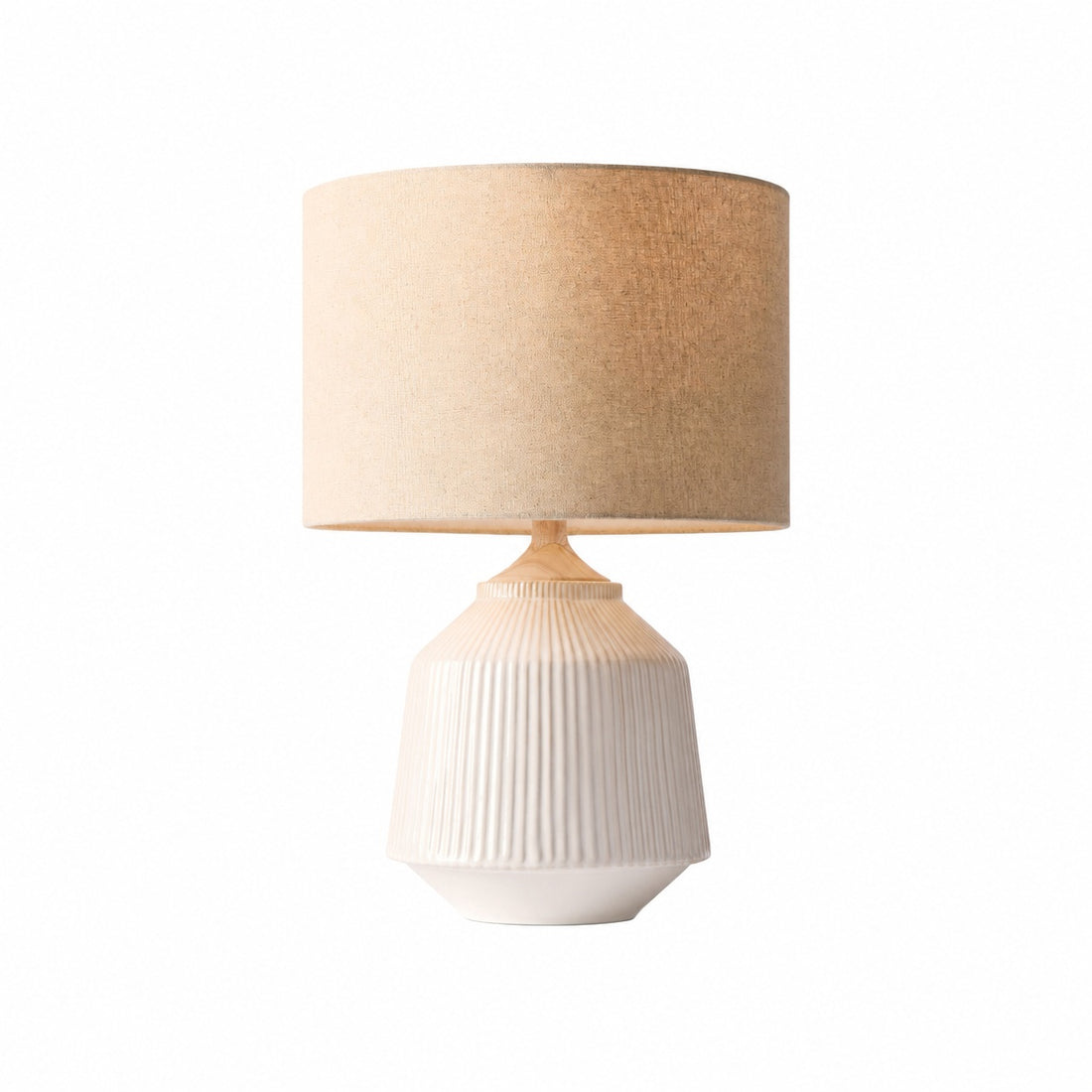 Ceruna Ripple Ceramic Table Lamp – Modern Design Minimalist Style Lighting Perfect for Living Room Bedroom Office