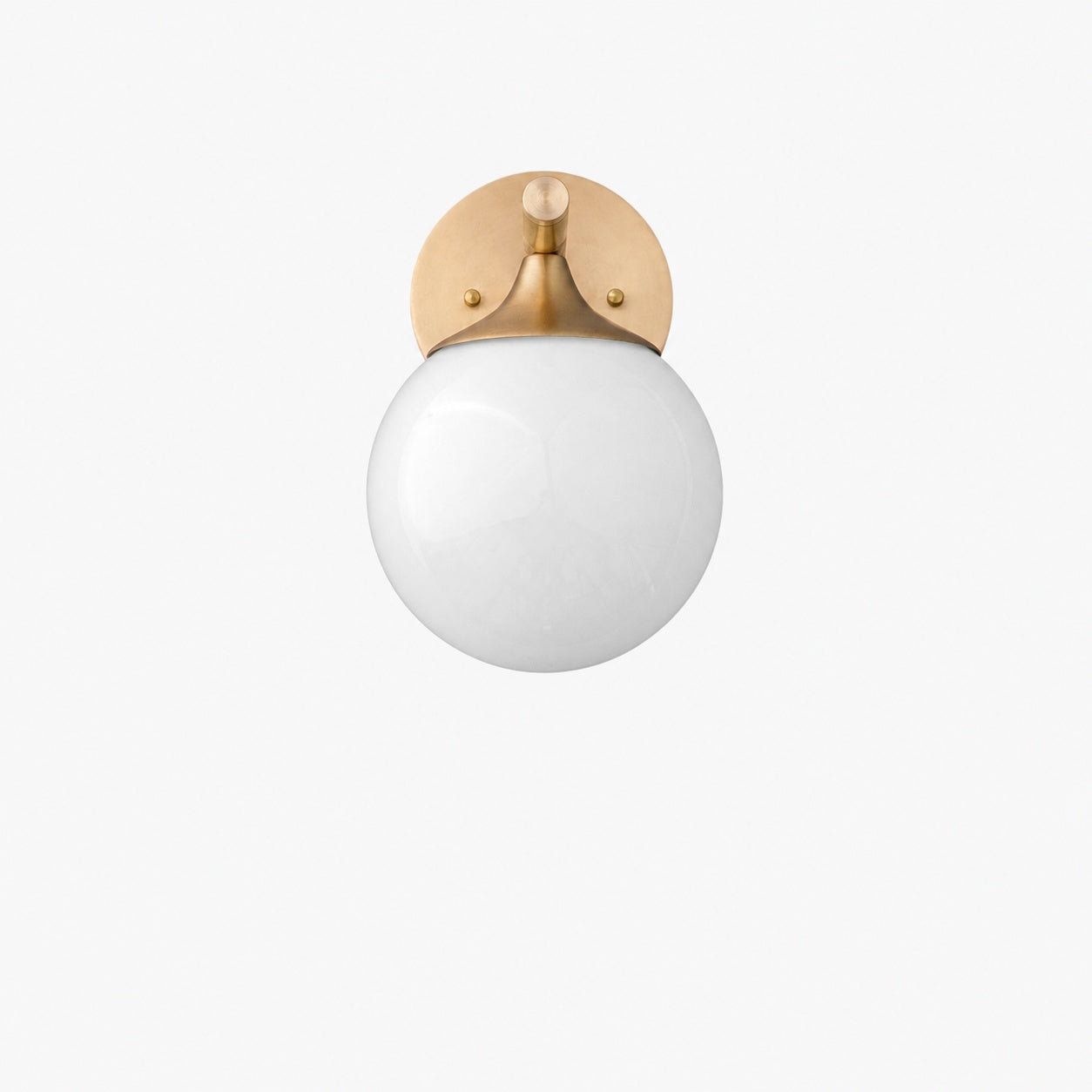 Glorica Glass Wall Sconce - Frosted Globe Light