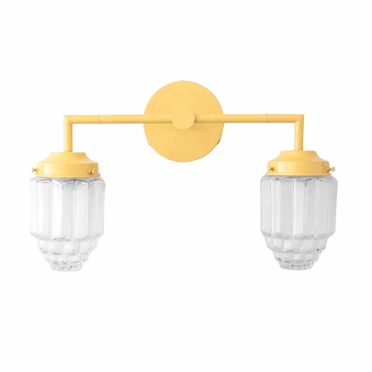 Tierlux Glass Art Deco Vanity Light - Colorful Skyscraper Globe Wall Fixture