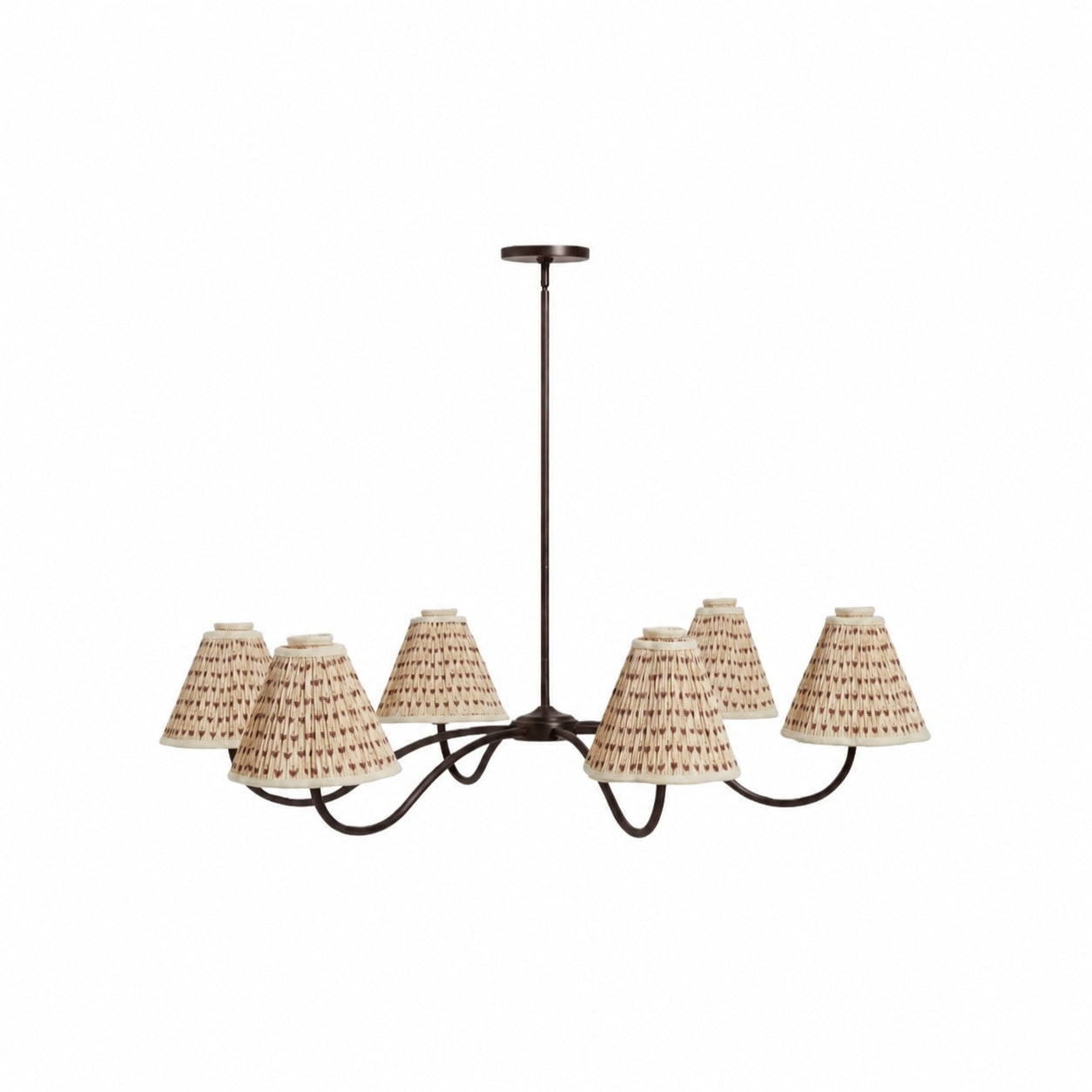 Florevian Modern Linen Pendant Lamp - Art-Inspired Statement Lighting for Dining Space