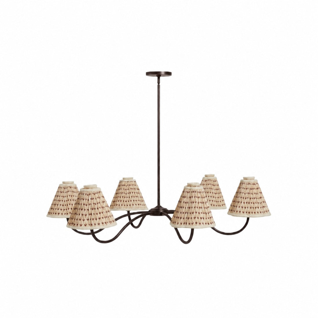 Florevian Modern Linen Pendant Lamp - Art-Inspired Statement Lighting for Dining Space