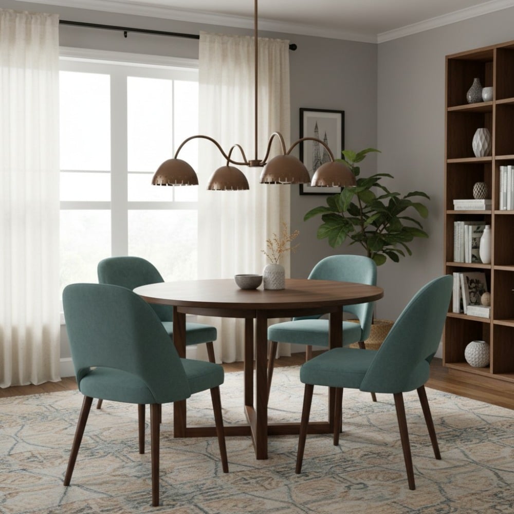 Lustrona Modern Chandelier – Artistic Metal Structure Statement Light for Living or Dining Areas