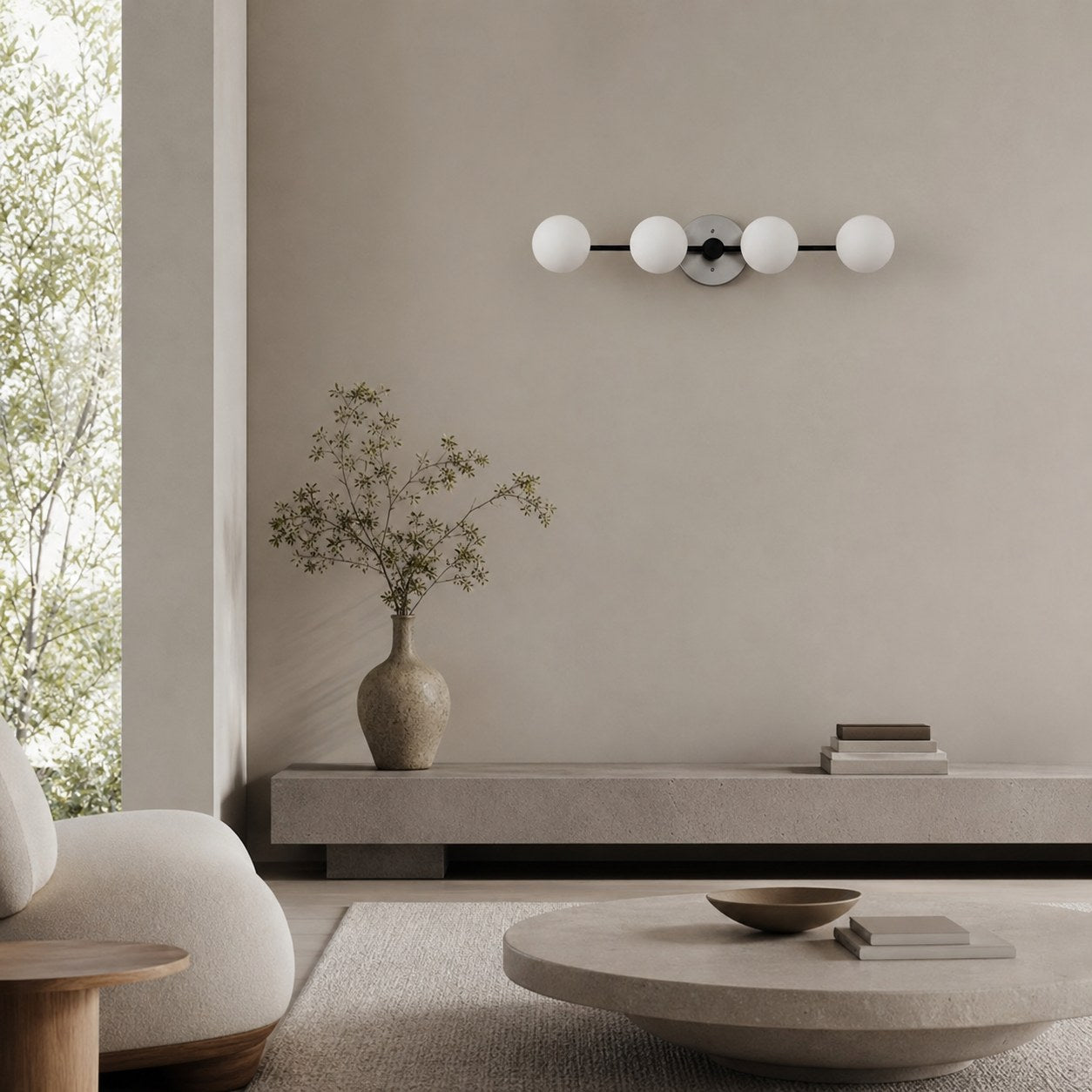 Glorica Glass Long Vanity Light - Modern Minimalist Wall Sconce Design