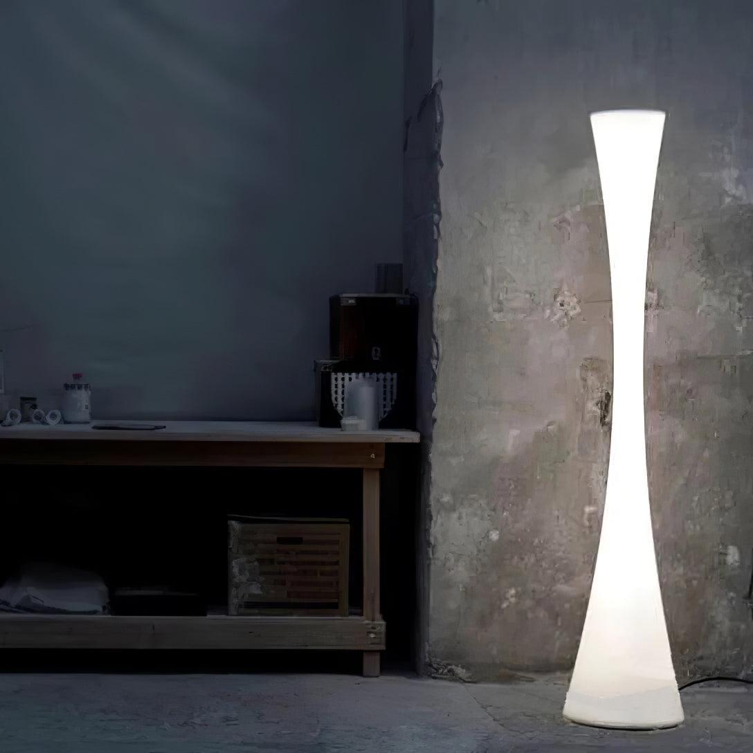 Romantic Simple White Column Floor Lamp