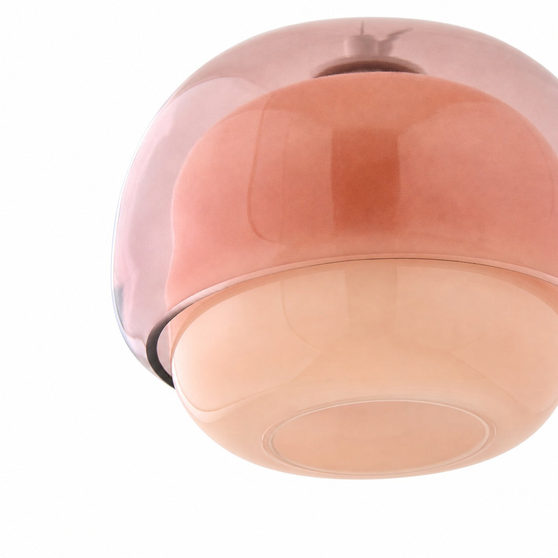 Clinco Modern Mushroom Pendant Light - Colored Glass Hanging Light
