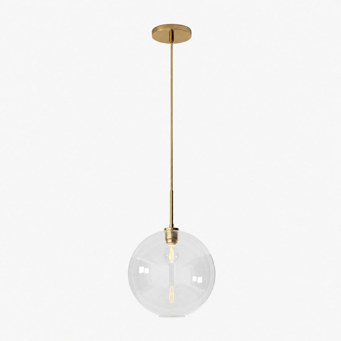 Selvion Sculptural Globe Pendant Light - Modern Glass Pendant Lamp - Sleek Design