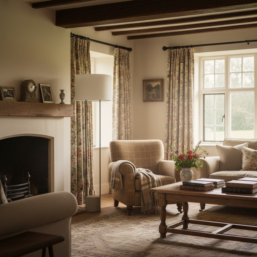 Luma Minimalist Industrial Table Lamp and Floor Lamp - Metal Frame with Soft Fabric Shade for Home and Office