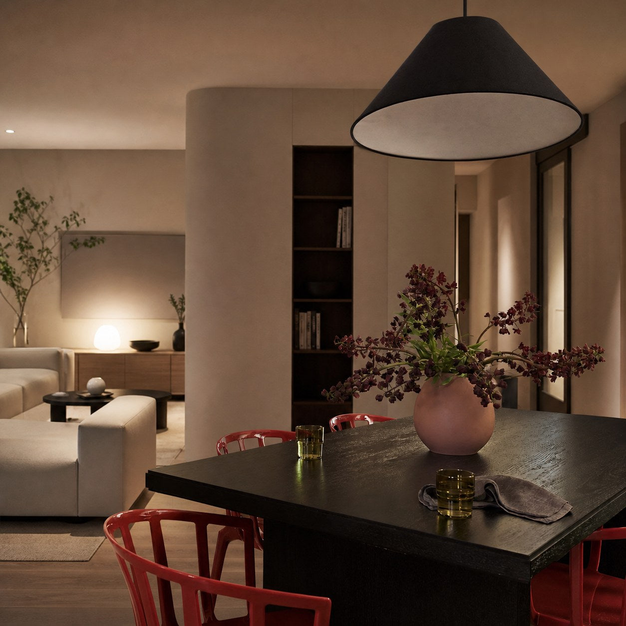 Conica Fabric Cone Pendant Light - Sculptural Modern Style for Cozy Spaces