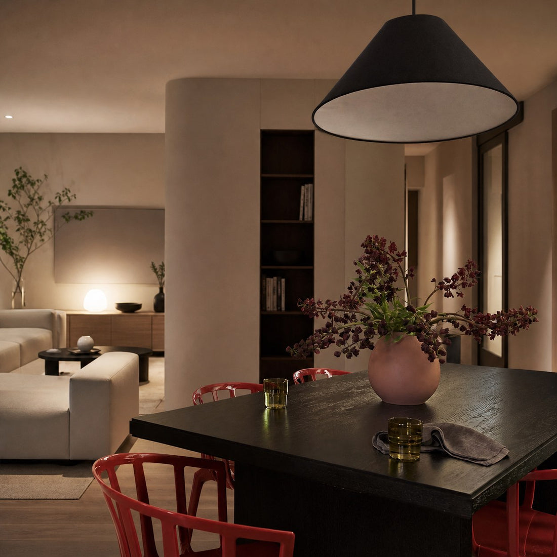 Conica Fabric Cone Pendant Light - Sculptural Modern Style for Cozy Spaces