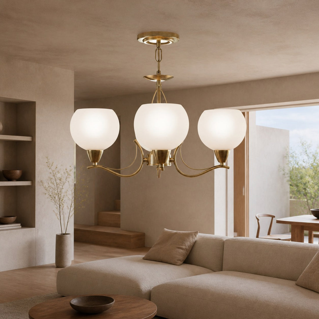 Armicora Multiple Lights Antique Chandelier – Elegant Metal Finish for Dining Rooms or Living Areas