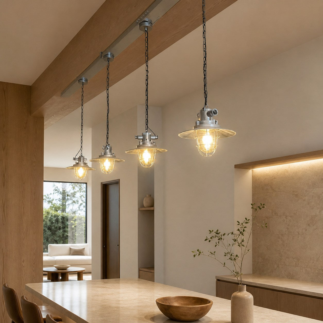 Bulkhead Cage Pendant Light