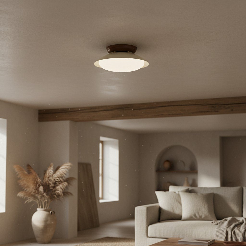 Heliora Modern Dome Ceiling Light - Minimalist Retro Style for Living Spaces
