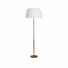 Vellaro Brass Floor Lamp with Fabric Shade – Modern Standing Light for Living Room or Bedroom