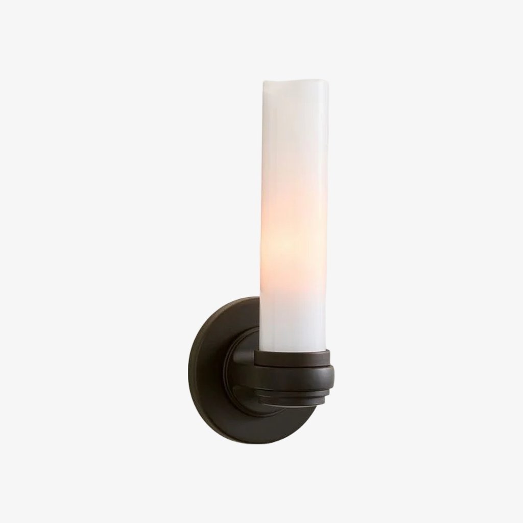 Roven Modern Wall Sconce Inspired with Glass Cylinder Shade - Versatile Accent For Living Room
