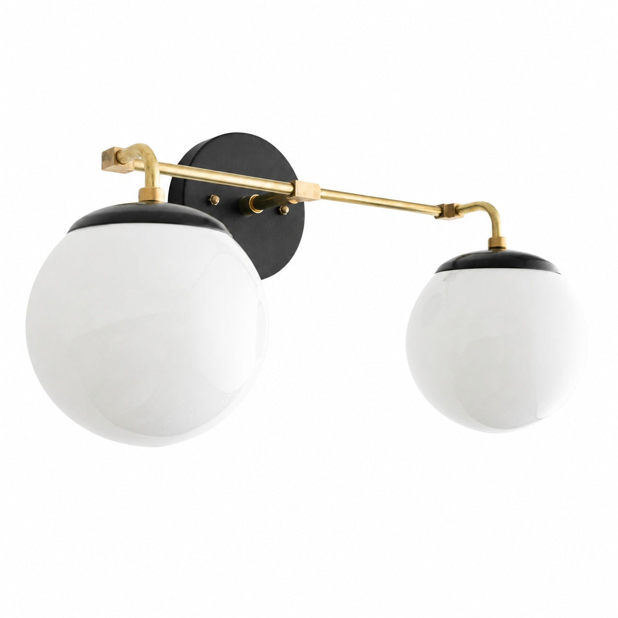 Glorica Glass Wall Sconce - Modern Vintage Vanity Light Fixture