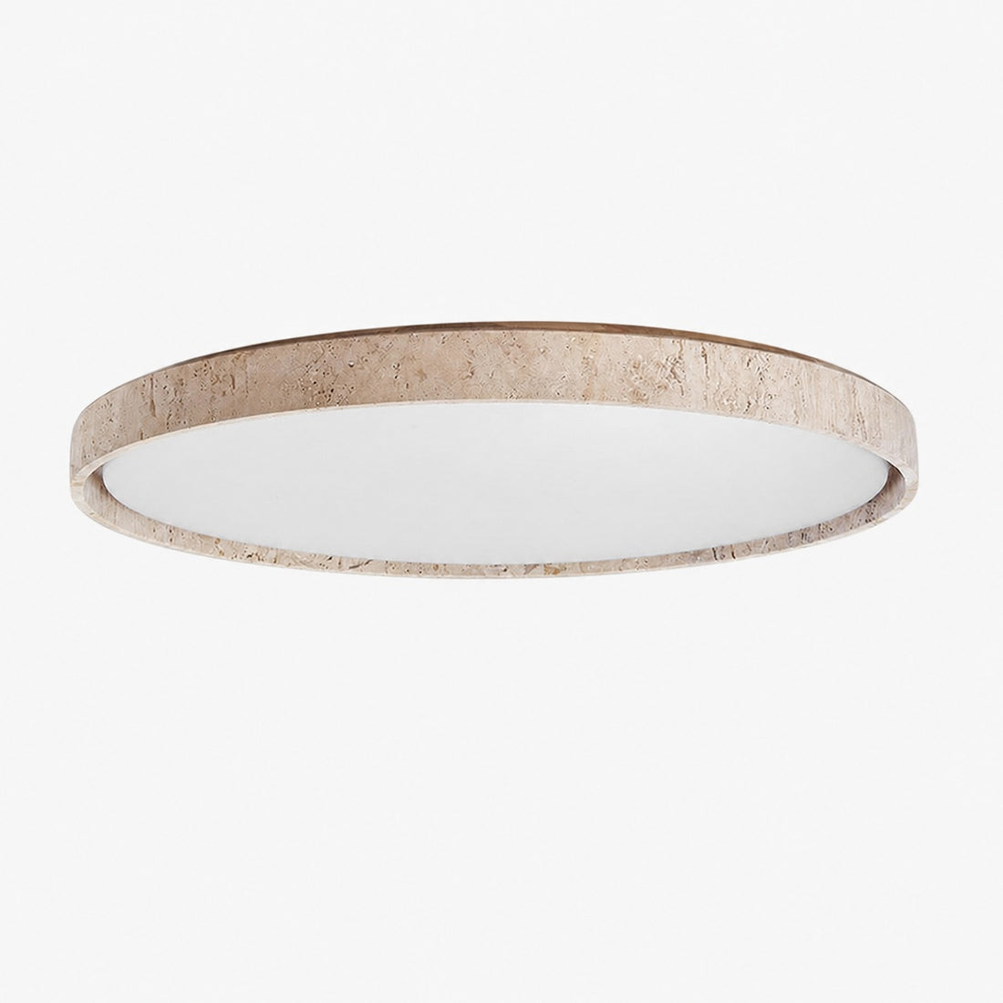 Ultra-thin Round Travertine Ceiling Lamp