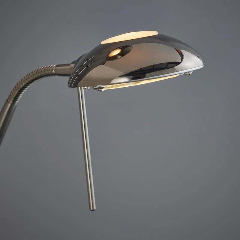 Linexis Art Deco Metal & Opal Glass Floor Lamp – Dual-Light Design for Modern Interiors