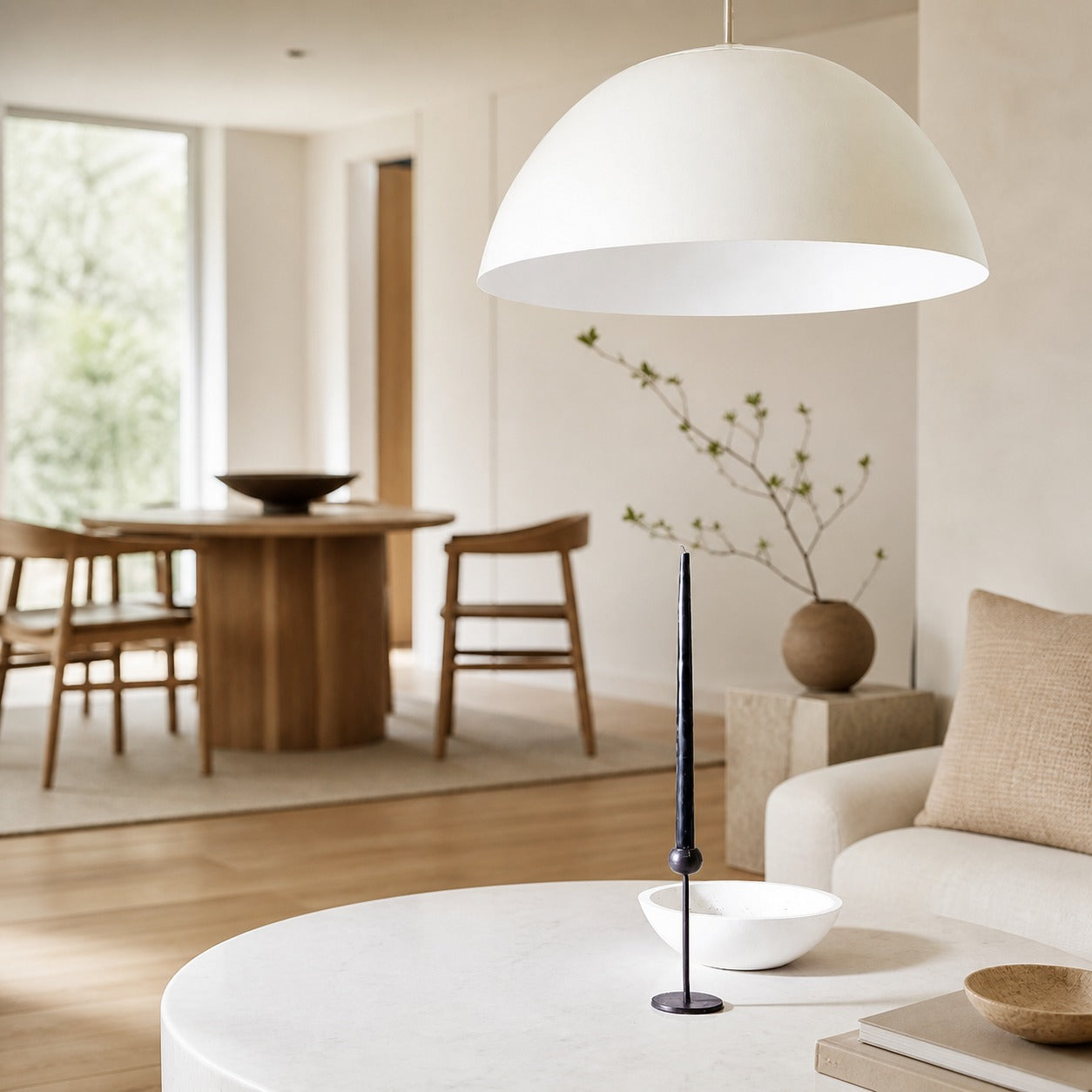 Parvion Modern Adjustable Sculptural Metal Pendant Light