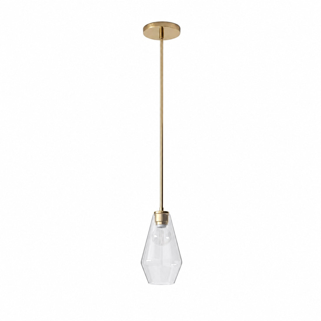 Merin Transparent Glass Sculpture Geometric Chandelier