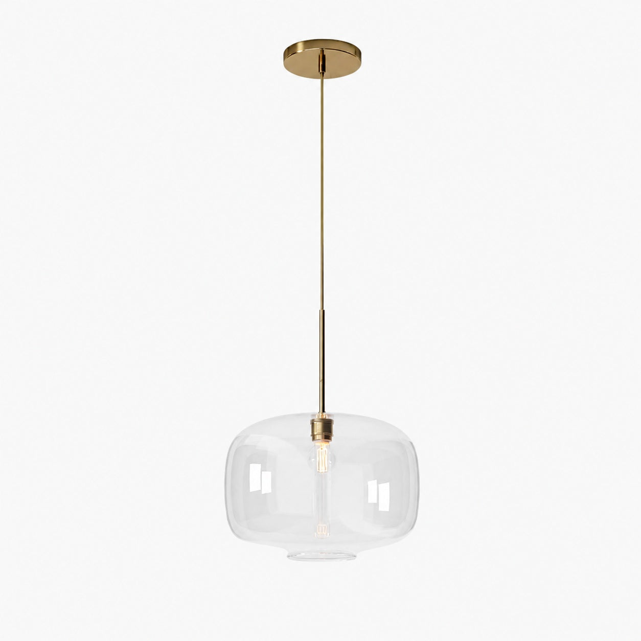 Lumivelle Pebble Pendant Light - Adjustable Glass Shade - Modern Lighting