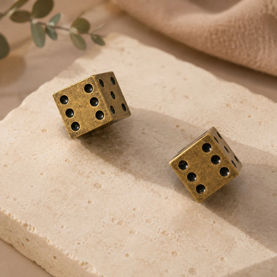 dice knob styling warm