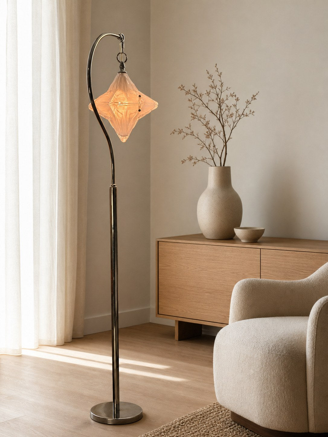 Art Deco Star Floor Lamp – Modern Standing Lamp for Living Spaces –  Astris Orion