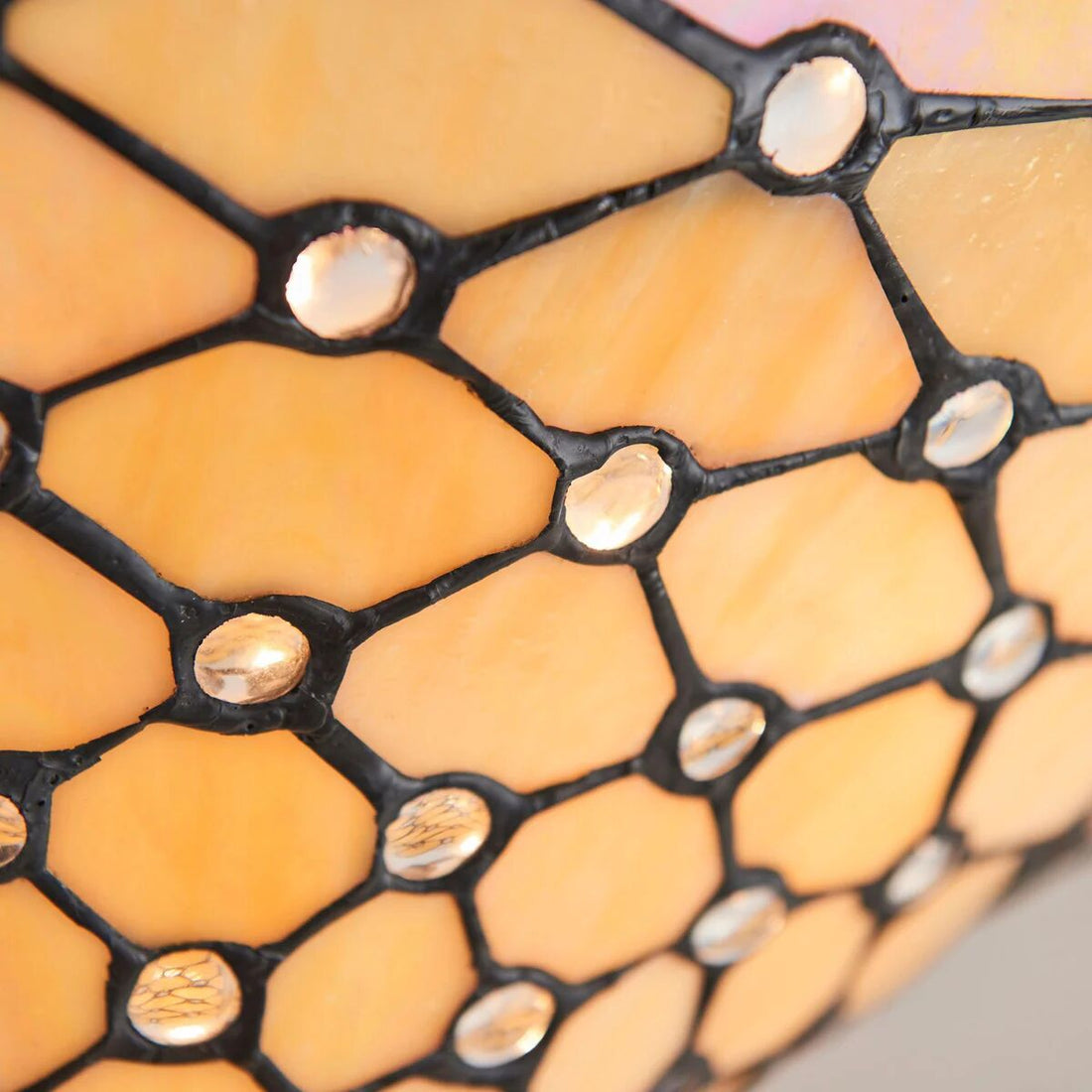 TF Pearl Handcrafted Tiffany Ceiling Light – Art Deco Stained Glass Light for Hallway or Living Room