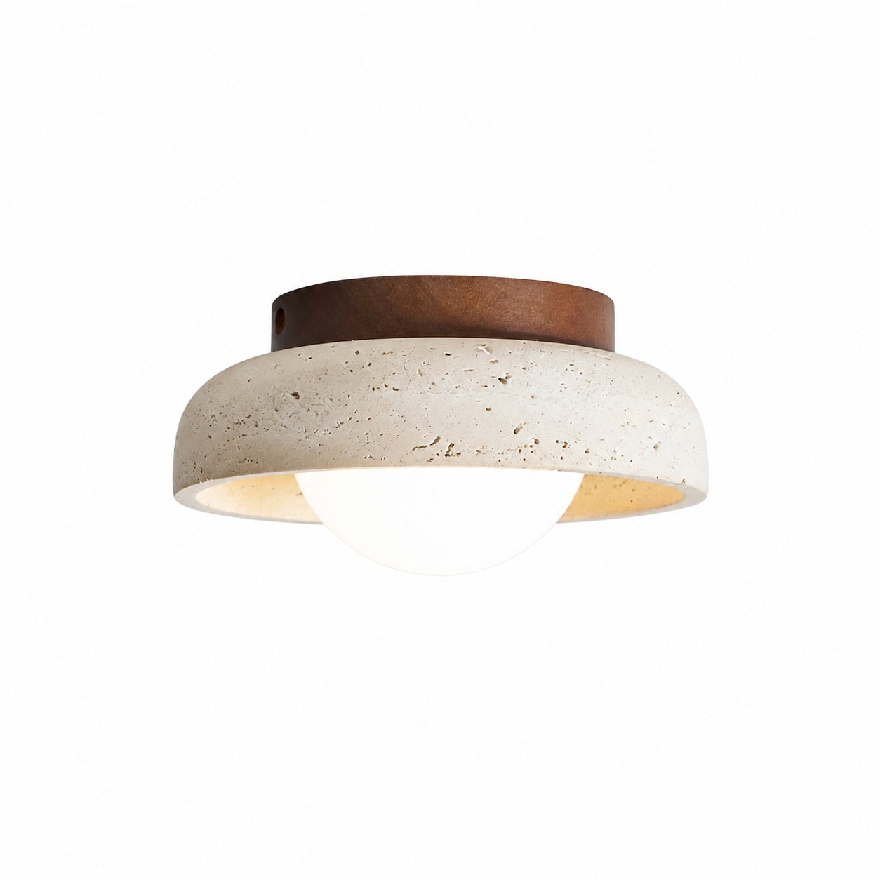Piedra Travertine Ceiling Lamp