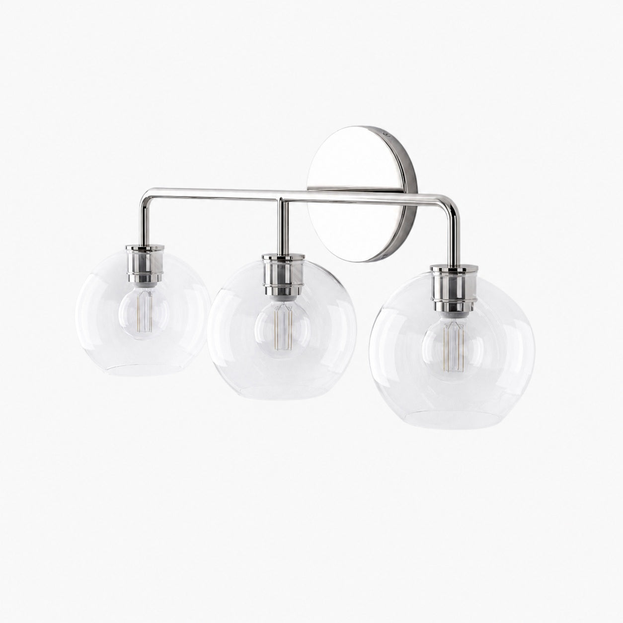 Selvion Artistic Globe Sconce Light - Handcrafted Glass Sculptural Wall Fixture