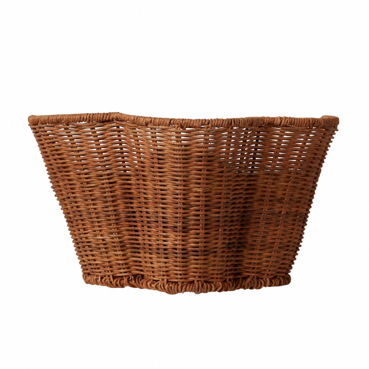 Wickara Woven Wall Sconce – Scalloped Basket Shade Wall Light for Bedroom