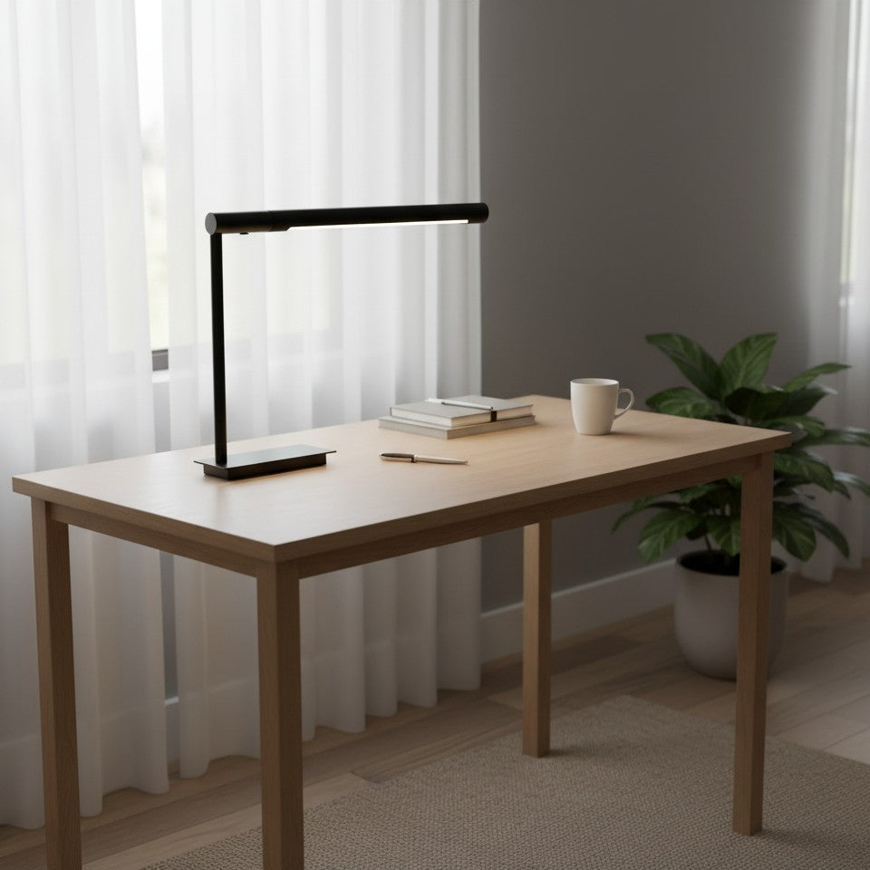 Zorv Task Table Lamp – Timeless Metal Table Lamp with Touch Switch for Study or Living Room