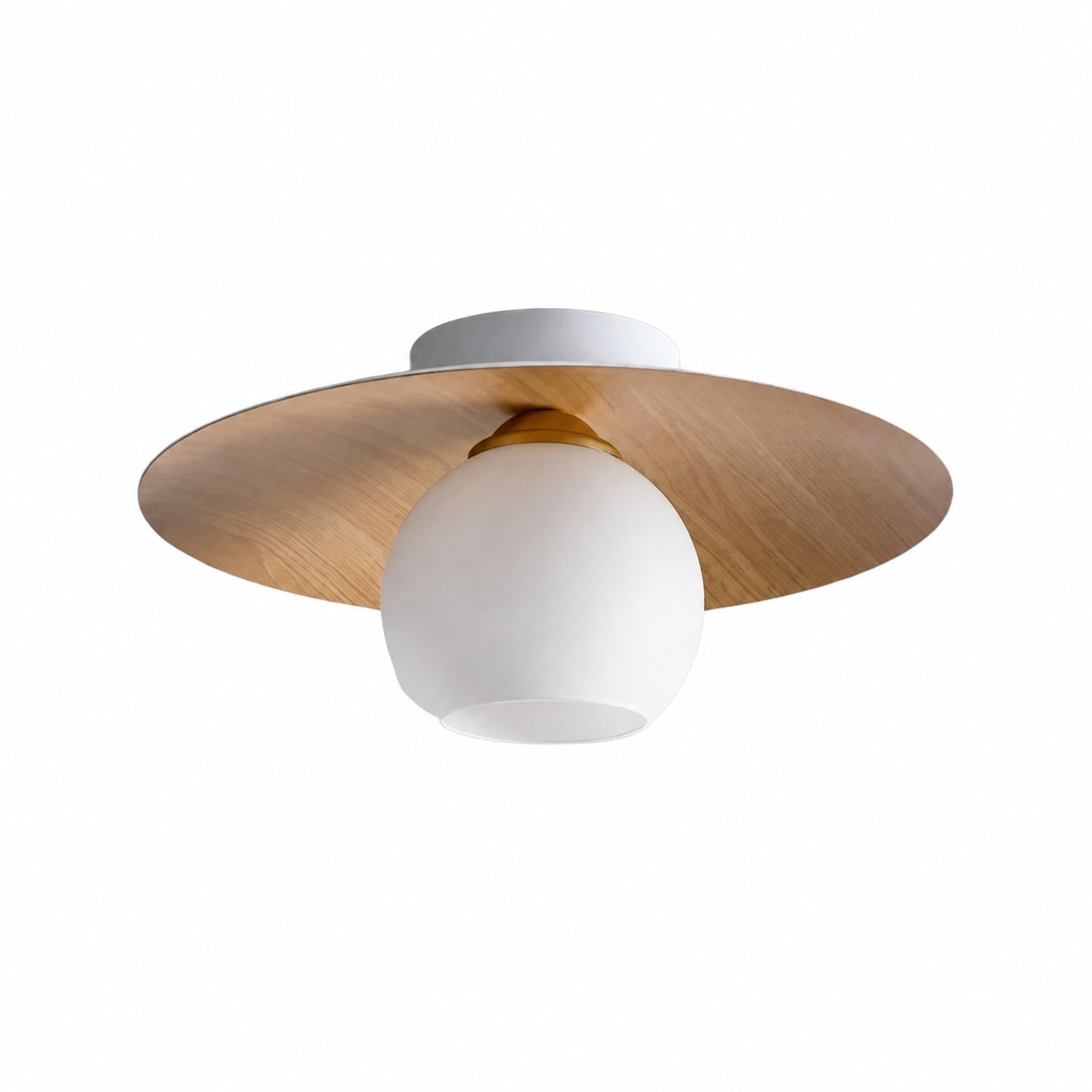 Domebora Vintage Style Dome Light Round Glass Flush Mount Lighting for Kitchen and Dining N05